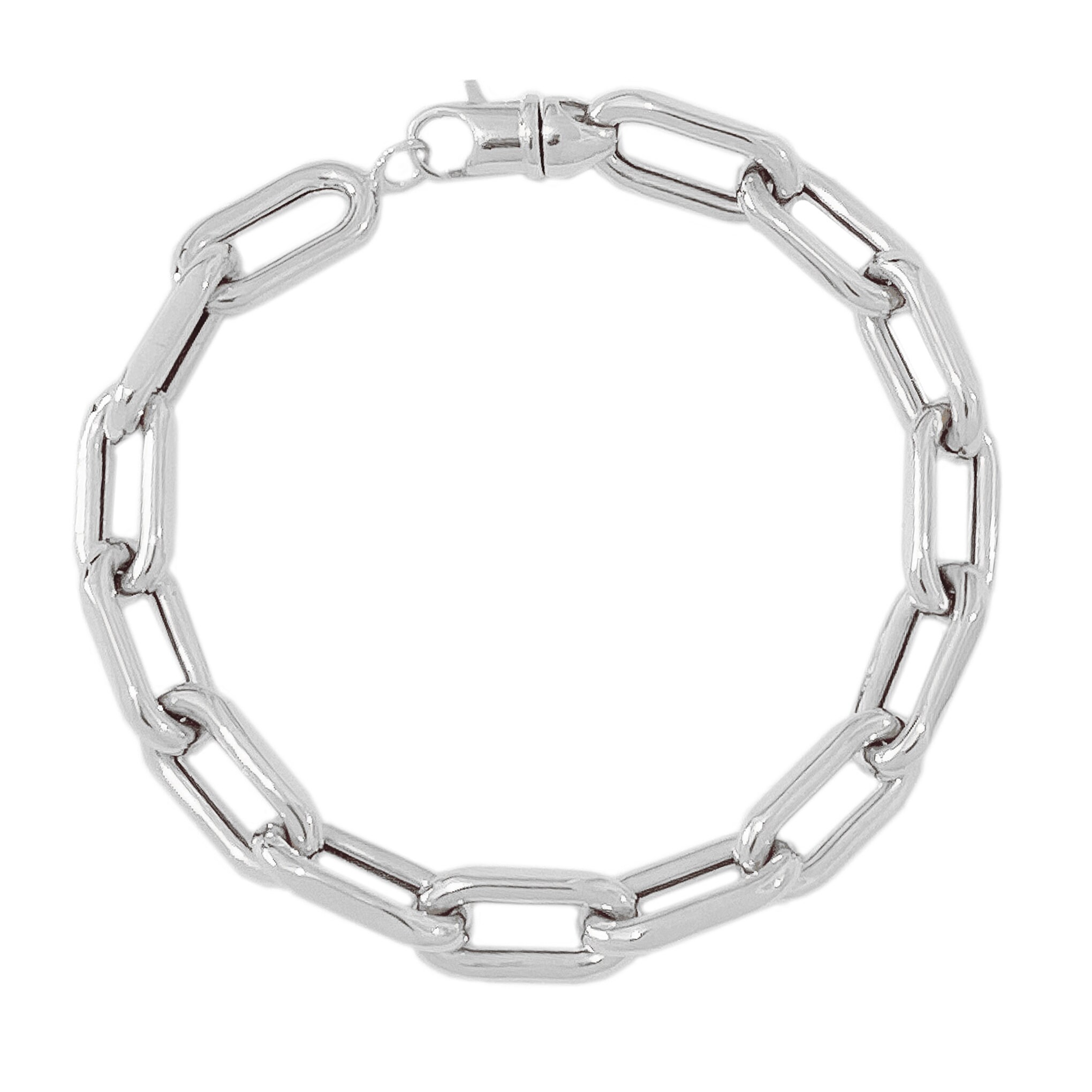 thick flat & oval chain bracelet 約23cm il_1080xN.4090139795_o7gf.jpg