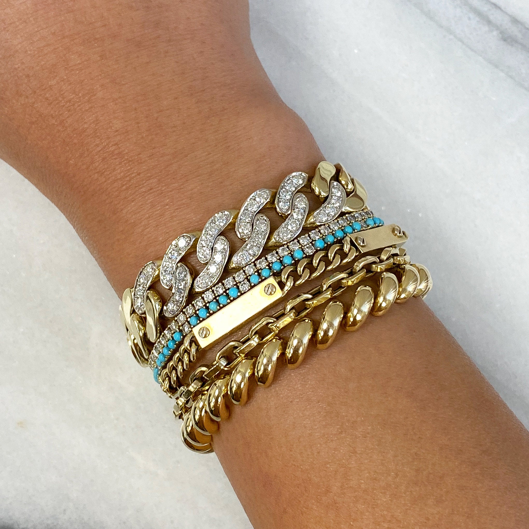 Small cuban link bracelet deals