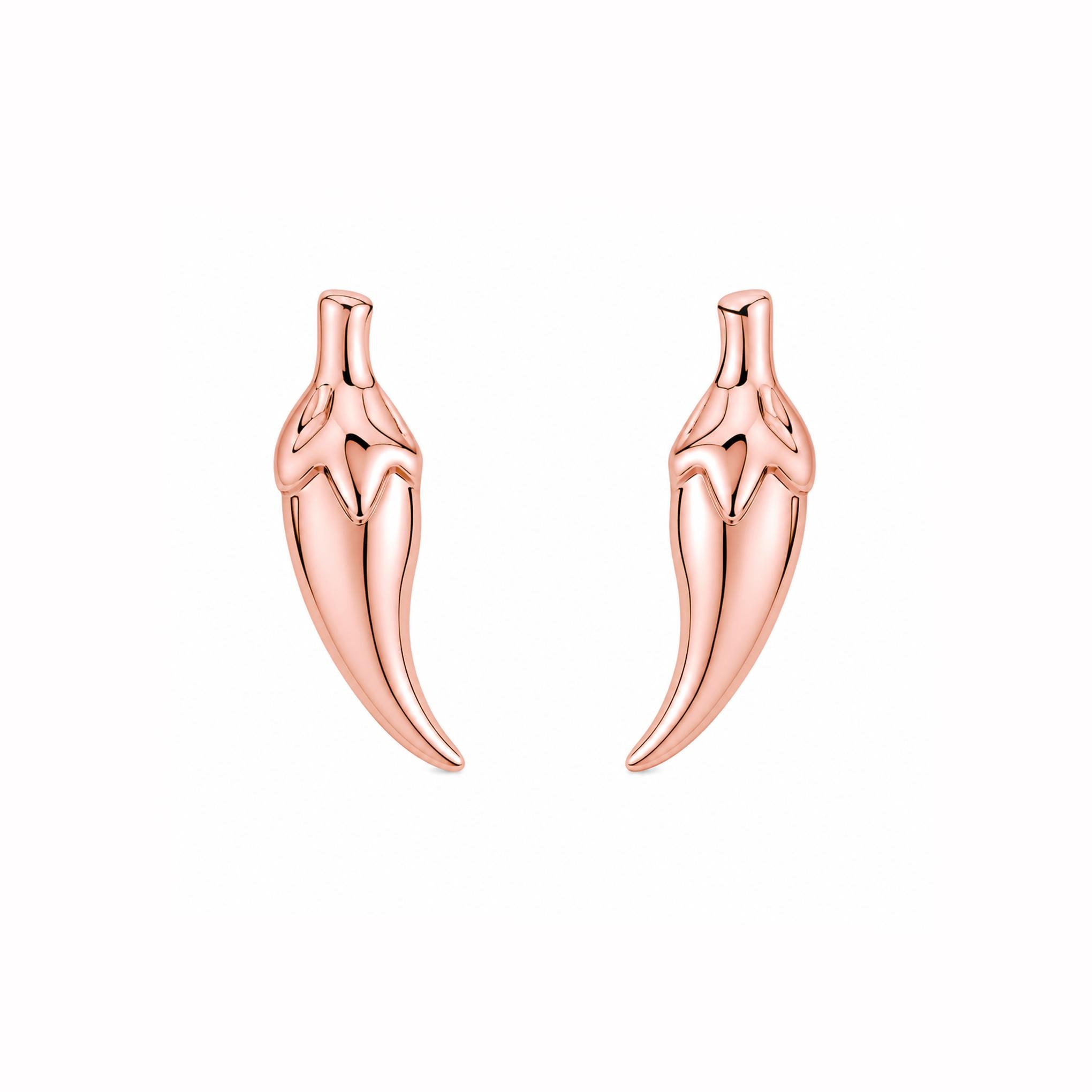 Chili Pepper Stud 14K Solid Gold Earrings: Foodie Charms Great for