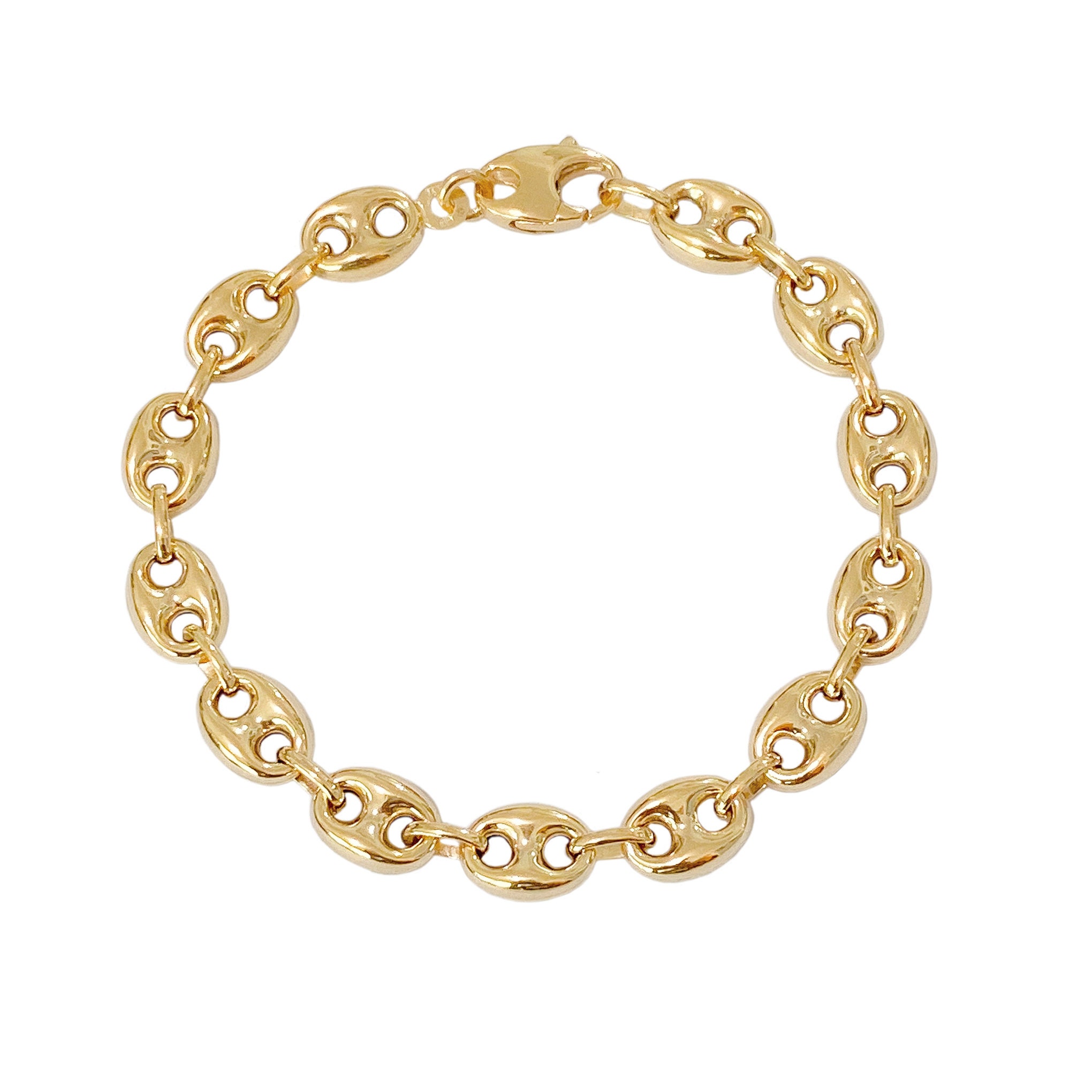 Mariner Link 14K Solid Gold Italian Chain Link Bracelet, 7.5 Mariner Link 14K Solid Gold Italian Chain Link Bracelet, 7.5