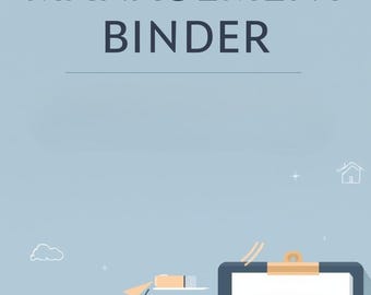 Home Management Binder – Budget, Meal & Cleaning Planner (Printable Organizer)