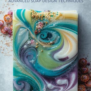 Artisan Soap Design Techniques Guide, Natural Colorants, Swirl Patterns (PDF)