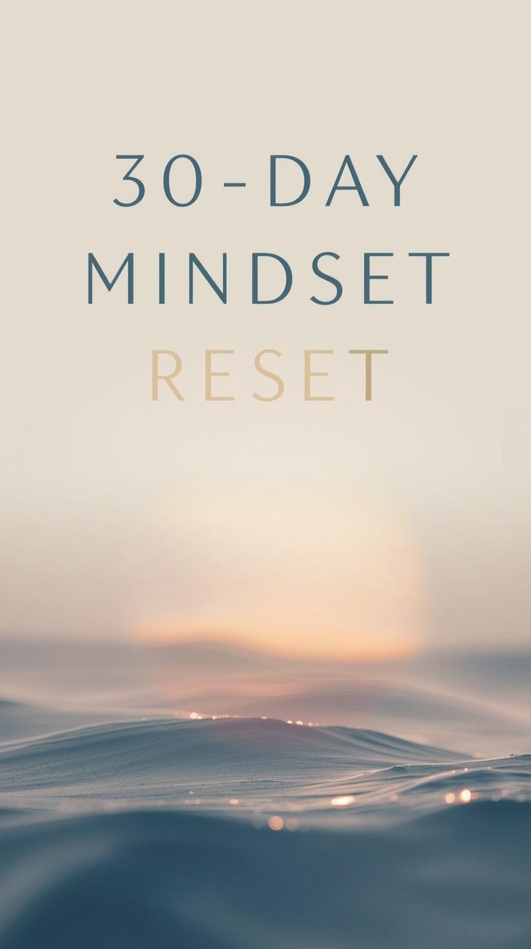 30 Day Mindset Reset Challenge Workbook, Self Improvement Planner ...