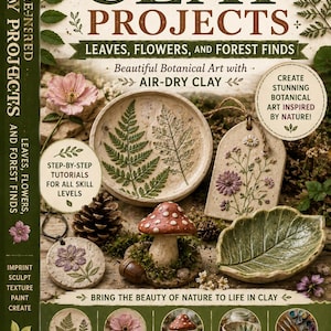 Nature Clay Craft Book – Polymer & Air Dry Clay, Botanical Jewelry