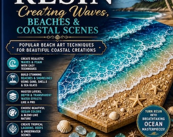 Ocean Resin Art Guide – Epoxy Coastal Decor Techniques (Digital Book)