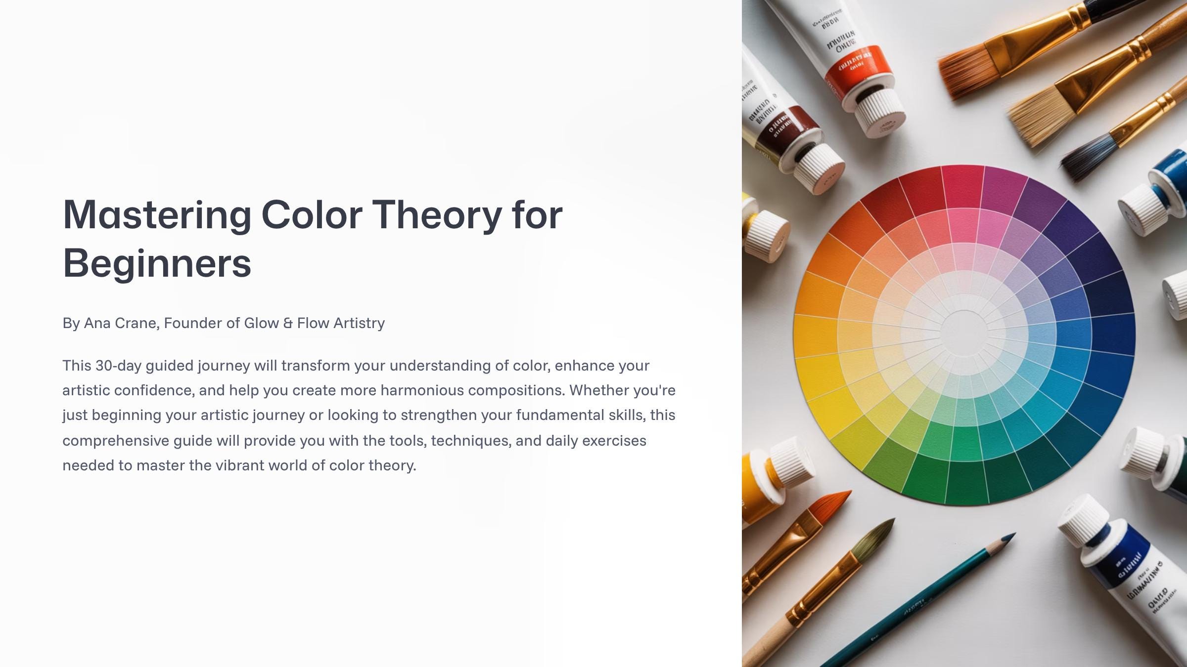 Color Theory Guide for Beginners | Art Techniques (PDF) - Etsy Canada