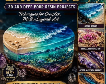 Resin Layering Guide: 3D, Deep Pour Techniques (PDF Tutorial)