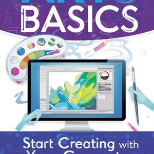 May include: A promotional graphic for "Digital Arts Basics" featuring a computer monitor displaying digital art software. The image includes a paint palette, paintbrush, and the text "Start Creating with Your Computer."
