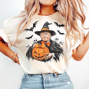 Make Halloween Spooky Again Shirt, Trump Halloween T Shirt, Retro Halloween Tee, Spooky Trendy Halloween Gift, Trump Halloween Shirt