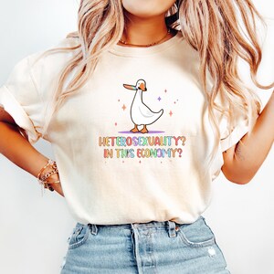 Heterosexuality In This Economy Shirt, Pride Shirt, LGBTQ Shirt, Lesbian Shirt, Pride Peace Shirt, Gay Shirt, Proud Mom Shirt, Pride Gift