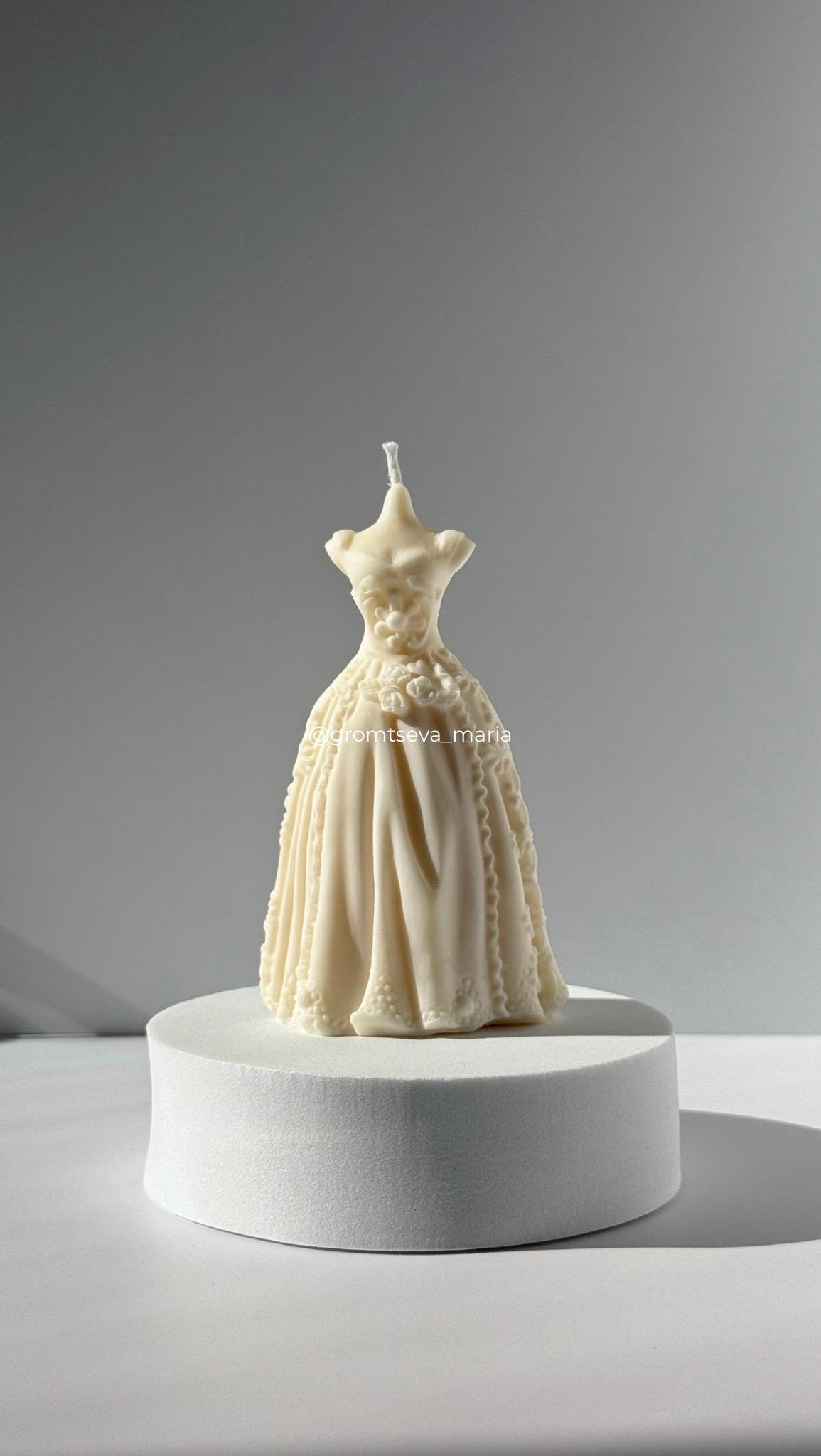 open lace back dress Dress Candle with Premium Gift Box – THE CANDLE STORE