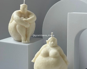 Soy Wax Body Candles | Handmade Curvy Female Form