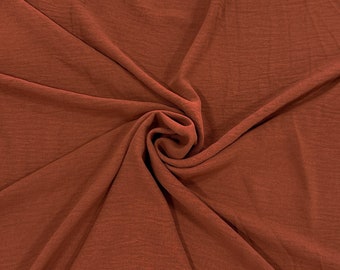 Solid Rust Air Flow Fabric