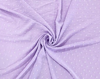 Lilac Swiss Dot Fabric