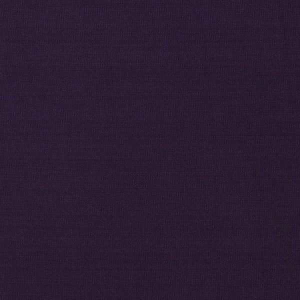 Solid Eggplant Purple 4 Way Stretch 10 oz Cotton Lycra Jersey Knit Fabric