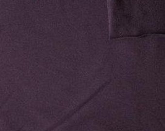 Solid Eggplant 4 Way Stretch French Terry Knit Fabric With Spandex