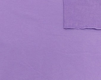 Solid Lilac 4 Way Stretch French Terry Knit Fabric With Spandex