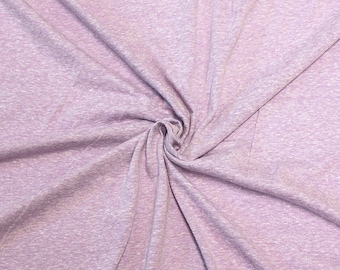 Heathered Lavender Tri-Blend Jersey Knit Fabric