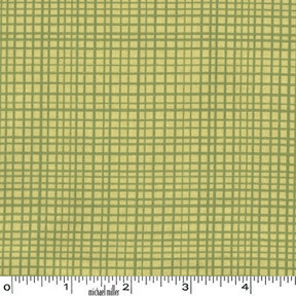 Lime Random Pencil Check Fabric from Michael Miller, 1 Yard