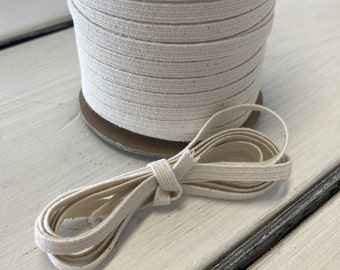 1/4 Inch Cotton Swimwear Elastic, 5 Yard Bundle