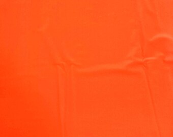 Solid Neon Orange 4 Way Stretch MATTE SWIM Knit Fabric