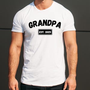Custom Grandpa Comfort Colors Shirt Custom Grandpa Shirt Grandpa Est Shirt Grandpa Pregnancy Announcement Grandpa Birthday Gift Granddad