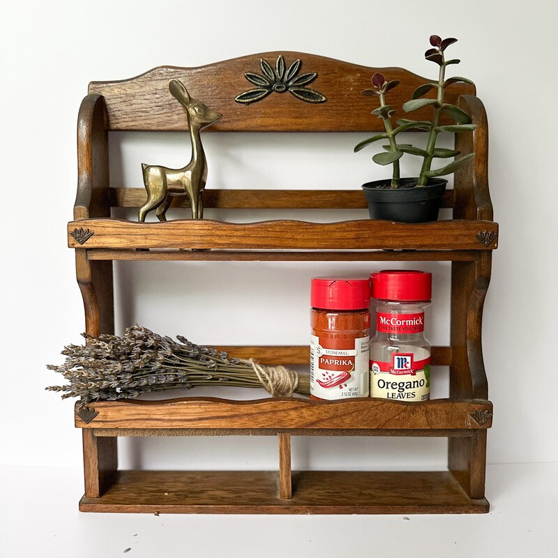 Rustic Spice Rack - Etsy