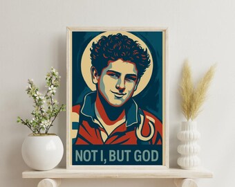 Saint Carlo Acutis Poster | Inspirational Catholic Art (Digital Download)