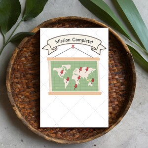 Mission Complete – 7 Continents Travel Celebration Card