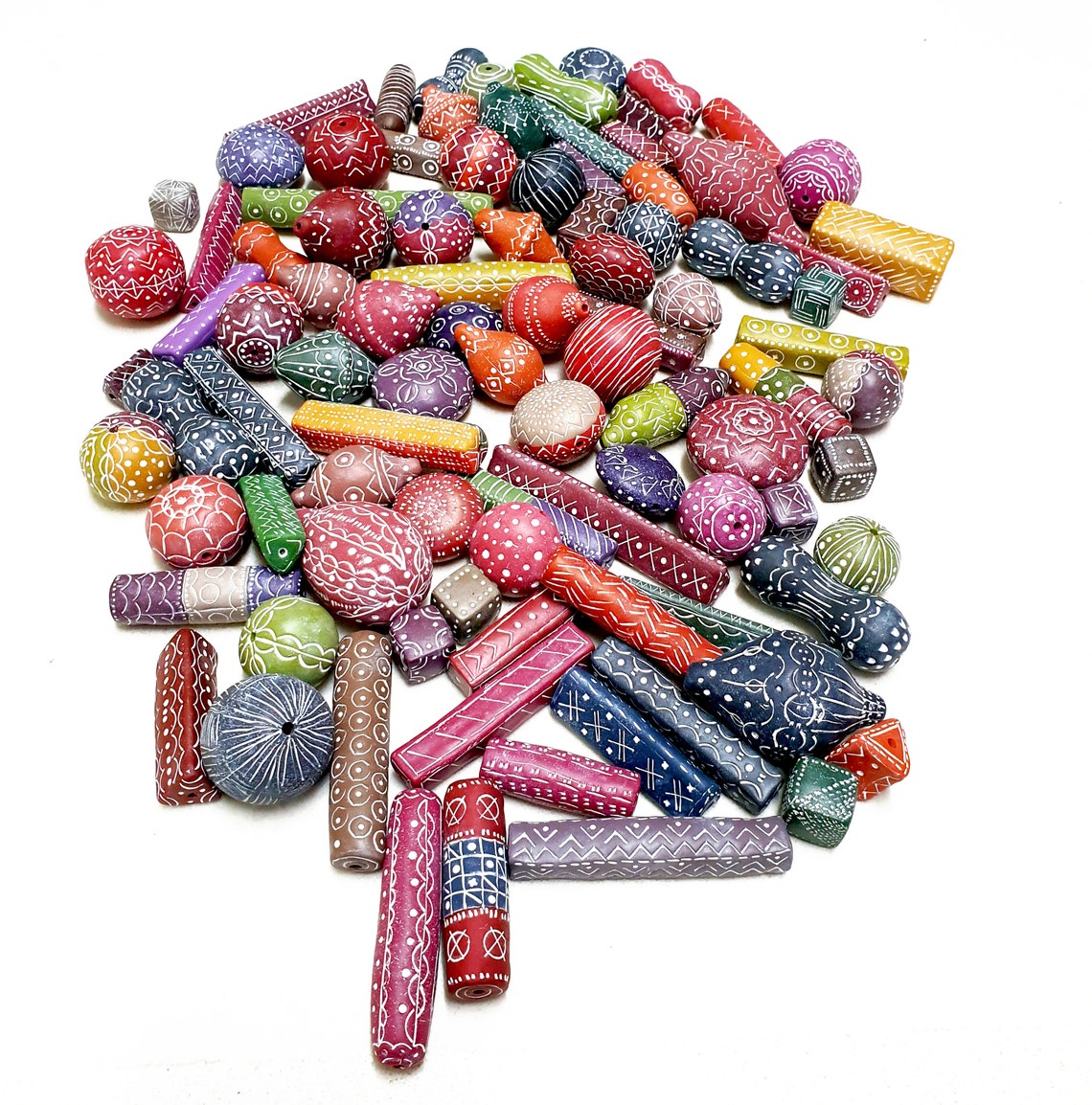 Hollow Beads Polymer Clay Tutorial Learn How To Make Beads In Etsy Israel 