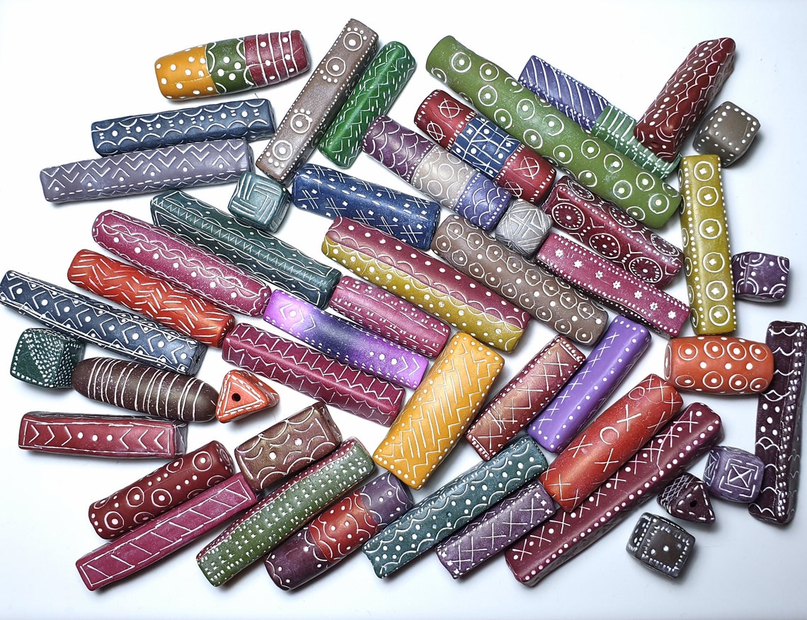 Hollow Beads Polymer Clay Tutorial Learn How To Make Beads In Etsy Israel 