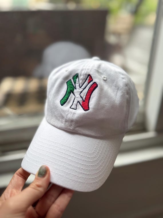 Yankees Italian Flag Colors Embroidered Hat - Etsy display picture 1