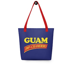 Guam SPAM Tote Bag &quot;100% Chamorro&quot; Islander Bag Designed by Chamorro