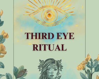 Ritual do Terceiro Olho em PDF: Feitiço de Ativação da Intuição - Guia de Grimório de Bruxaria (Download Digital Tamanho A4)