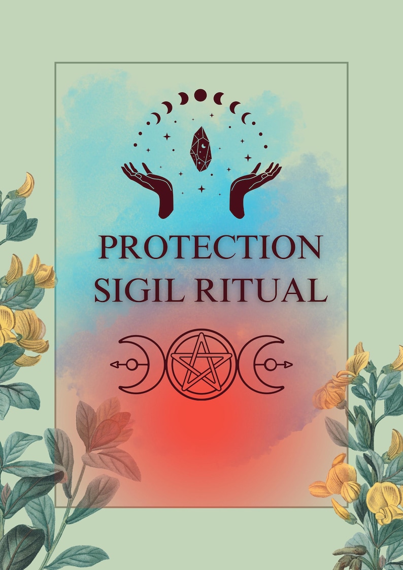 Protection Sigil Ritual PDF – Printable Witchcraft Spell for Energy ...