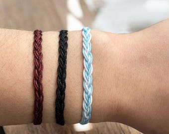 Braided Cord Bracelet – Adjustable Waterproof Friendship Jewelry