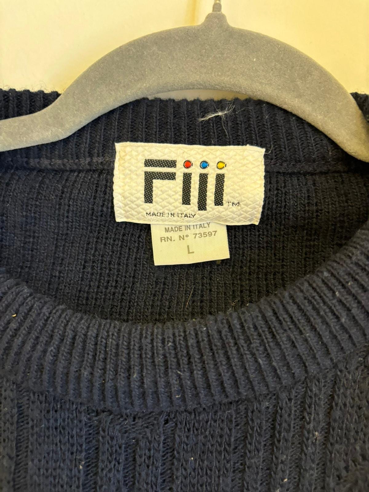 Fiji Vintage Made in Italy Embroidered Grandpa Sweater - Etsy