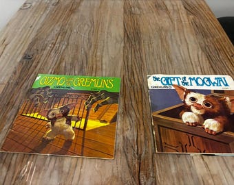 Gremlins Storybooks/ Records The Gift of the Mogwai and Gizmo and the Gremlins