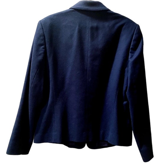 Vintage Pendleton Wool Navy Blue Blazer - image 4