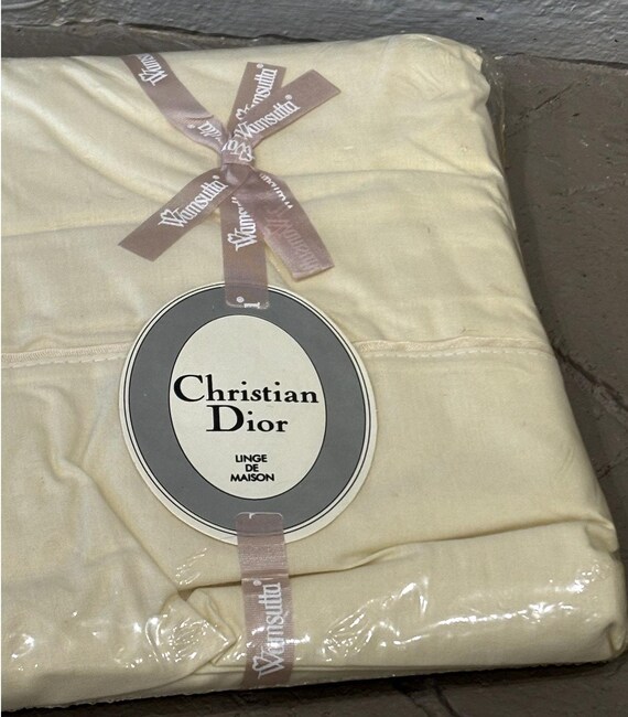 Vintage Christian Dior Wamsutta Supercale Plus Full Flat Sheet NWT