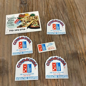 Dominos Pizza Magnet - Etsy