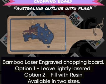 Resin Chopping Board with Wood Inlay - Handmade Charcuterie & Serving Board for Cheese, Meat and Appetizers