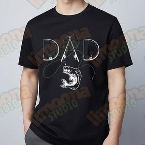 Fishing Father T-shirt PNG Design – Fish Enthusiast Dad Fishing Lover Dad Father’s Day Digital PNG, Catch Fish, Gift for Dad & Fishing Buddy
