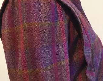 Sharp Vintage PATTY WOODARD Purple/Pink Striped Wool Short Open Blazer(reduced)