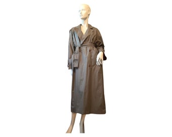 Vintage Sacks fifth Avenue Olive Grey Trench Coat