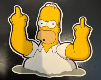 Homer Simpson’s glossy sticker