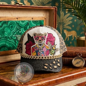 Bougie Leopard trucker hat for women