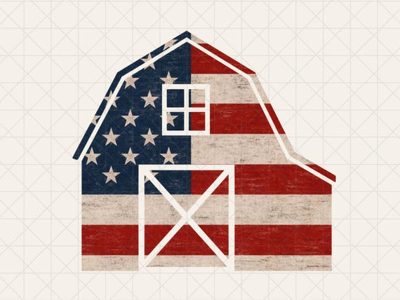 Patriotic Barn PNG, American Flag Sublimation Design, 1776 2026 Farmhouse PNG, Instant Download