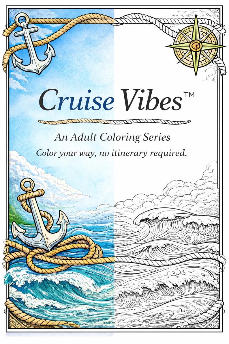 Cruise Vibes Color Your Way No Itinerary Required - Etsy