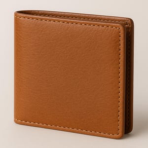 Cartera de cuero plegable / Cartera minimalista de cuero genuino / Cartera de cuero para hombre / Cartera de cuero hecha a mano / Tarjetero y monedero